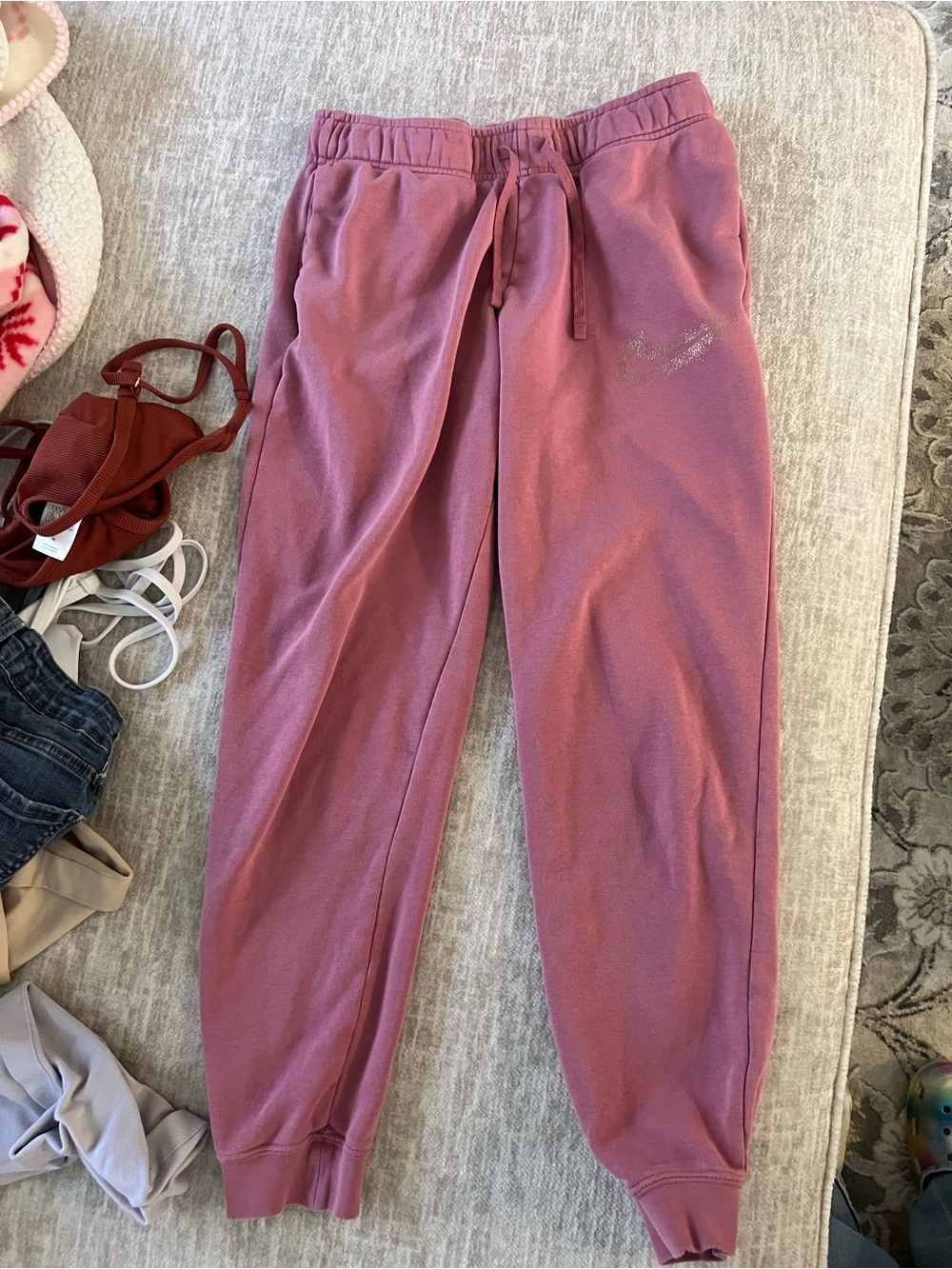 Nike Mauve Drawstring Joggers